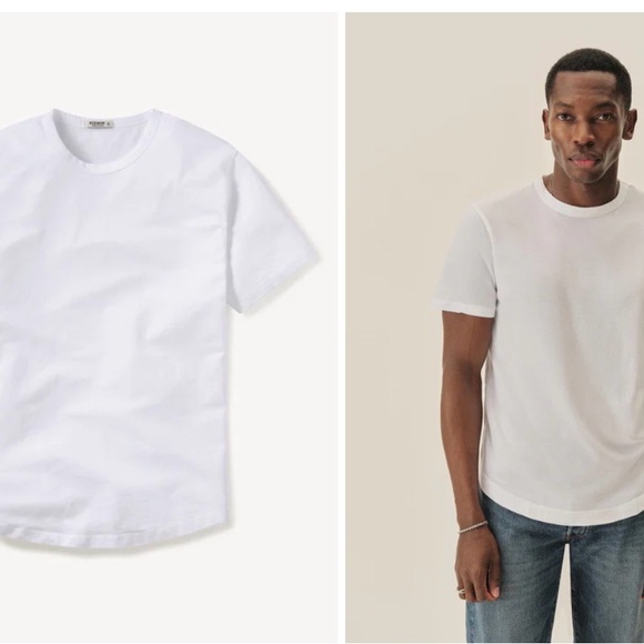 BUCK MASON PIMA TALL CURVED HEM TEE, MEN’S LARGE/TALL - Picture 2 of 8